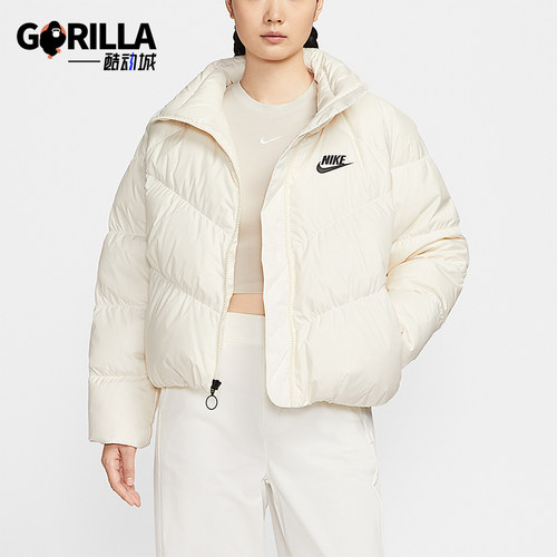 Nike/耐克正品冬季女士保暖日常休闲短款立领羽绒服IB2964-110
