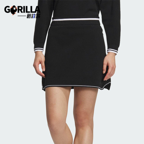 Adidas/阿迪达斯正品KNIT SKIRT女士透气高尔夫短裙JG1396