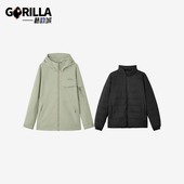 男士 运动休闲新款 梭织连帽保暖三合一羽绒服 斯凯奇正品 Skechers