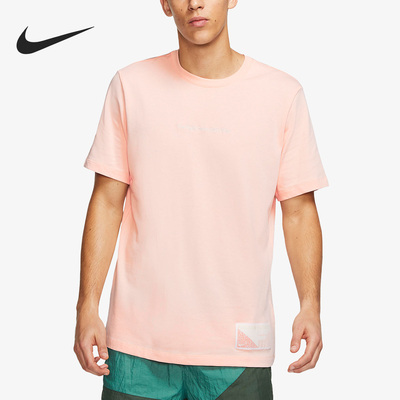 耐克男子胸门英文刺绣篮球T恤