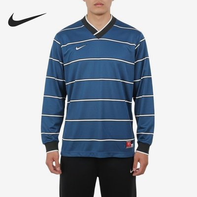 Nike/耐克正品Dri-FIT运动条纹休闲舒适经典长袖T恤IF1533-476