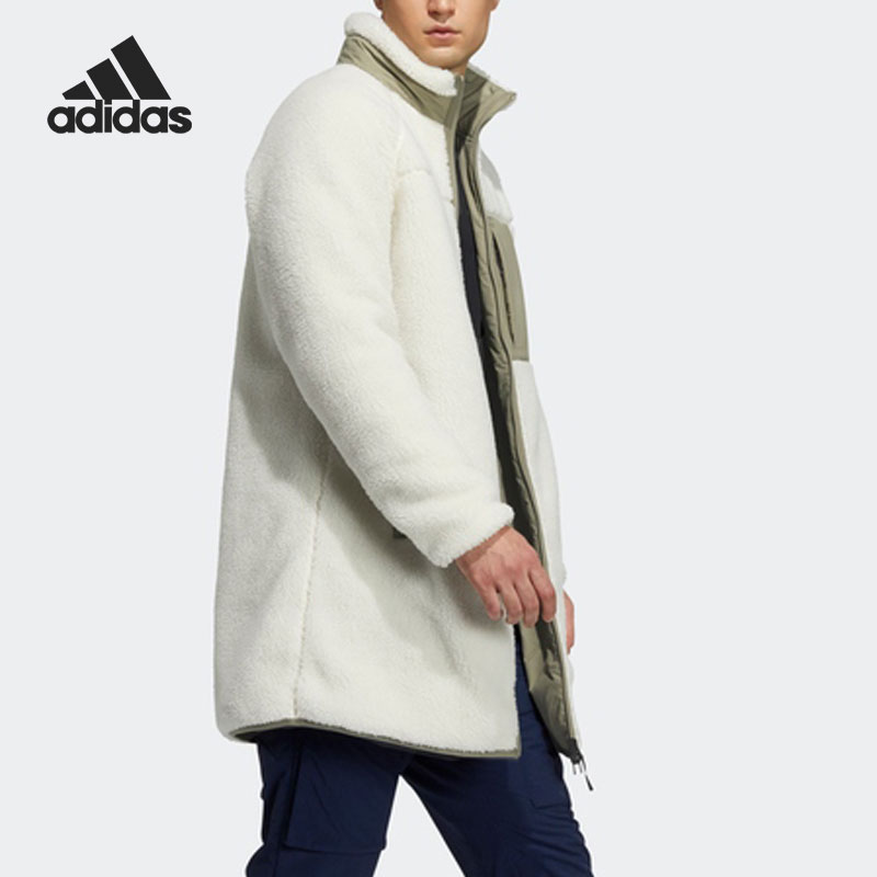 Adidas/阿迪达斯官方正品新款两面穿羊羔绒休闲男女外套H20792