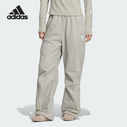 Adidas/阿迪达斯正品2025夏季款女士日常宽松梭织休闲长裤KC5788