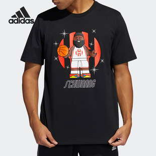 运动休闲男子圆领短袖 Adidas 阿迪达斯正品 夏新款 GU2714 T恤