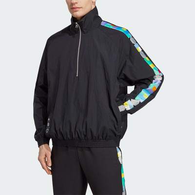 阿迪达斯男士印花休闲外套