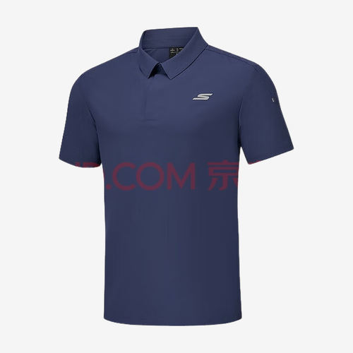 Skechers斯凯奇正品舒适运动系列男短袖翻领衫P325M047-02MZ