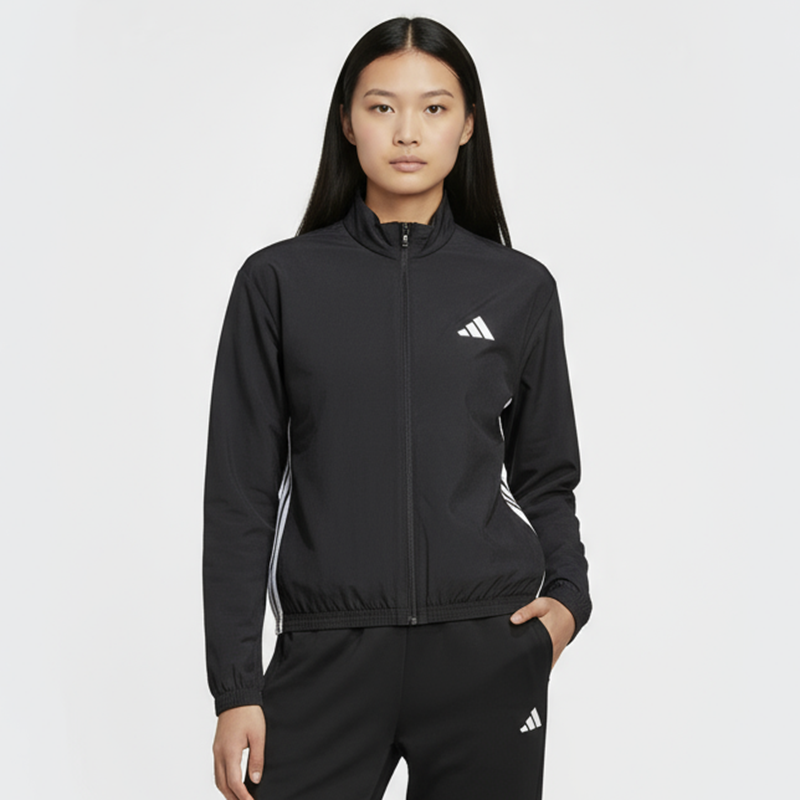 Adidas/阿迪达斯正品25新款女士梭织训练运动跑步外套JD6539