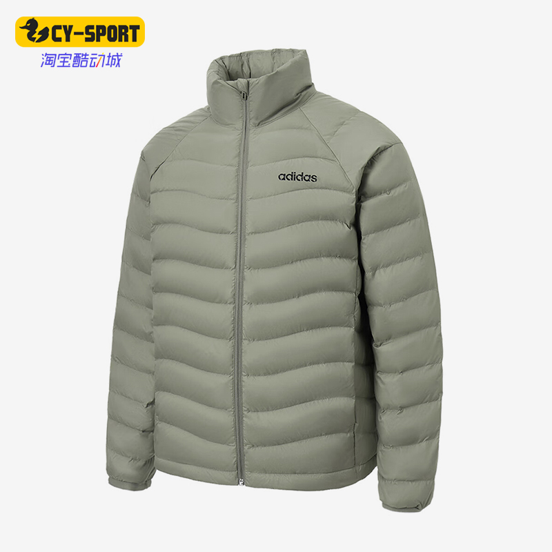 Adidas/阿迪达斯正品冬季新款男女同款户外保暖立领羽绒服JL9660