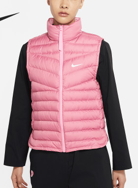 Nike/耐克正品秋冬新款女士轻薄保暖立领羽绒马甲CU5097-614