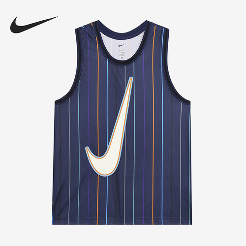 Nike/耐克正品夏季男士圆领篮球运动经典透气无袖T恤DX0436-410