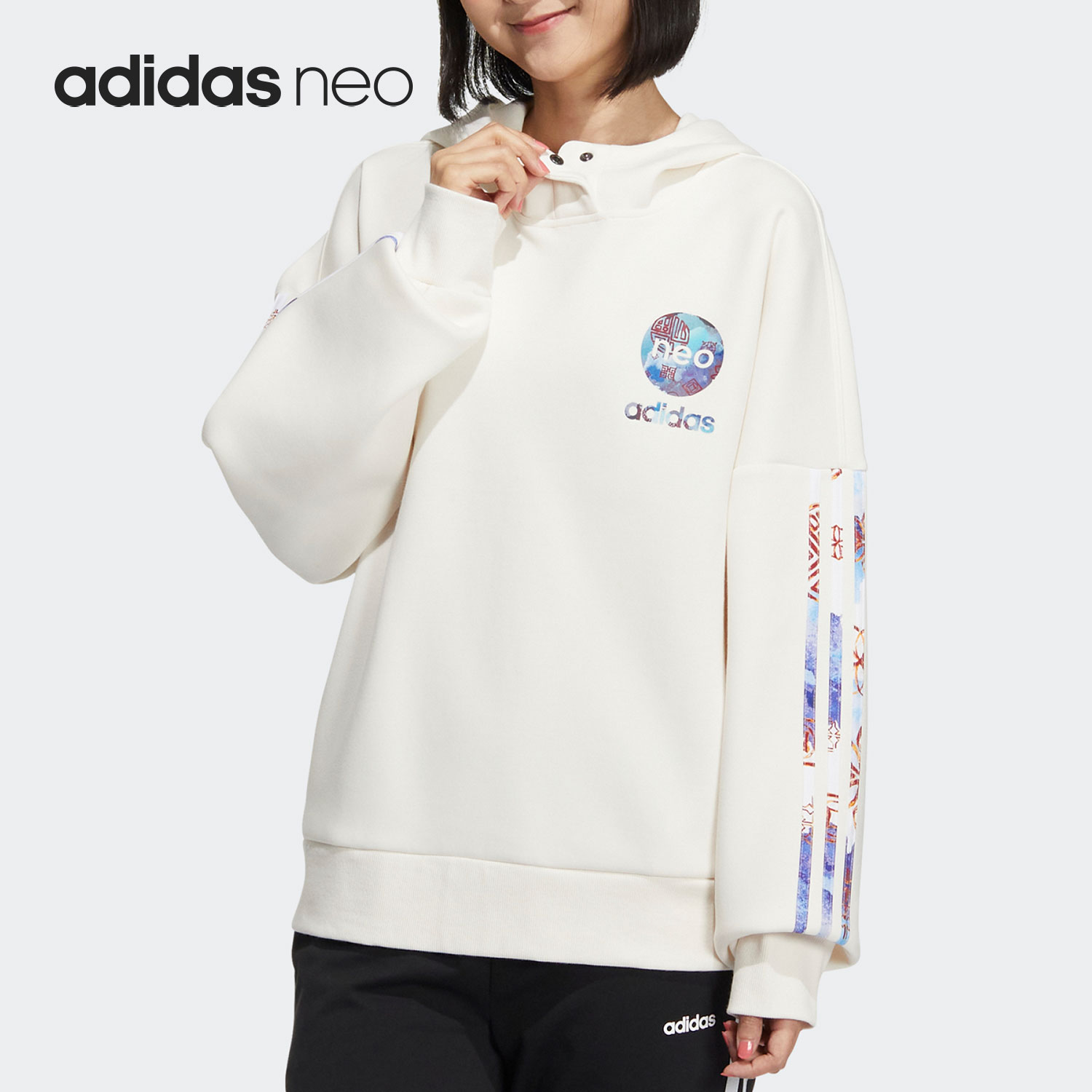 阿迪达斯女子休闲运动卫衣