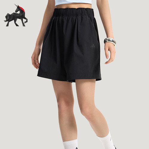 Adidas/阿迪达斯正品WOVEN SHORTS女士经典抽绳宽松短裤KS5321