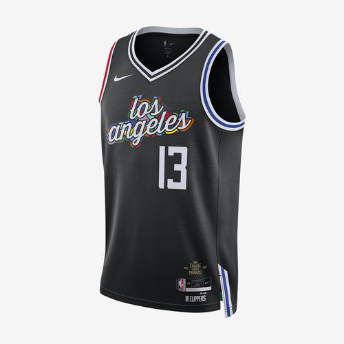 Nike耐克正品Dri-FIT快船队球迷版无袖V领透气速干篮球DO9596-011