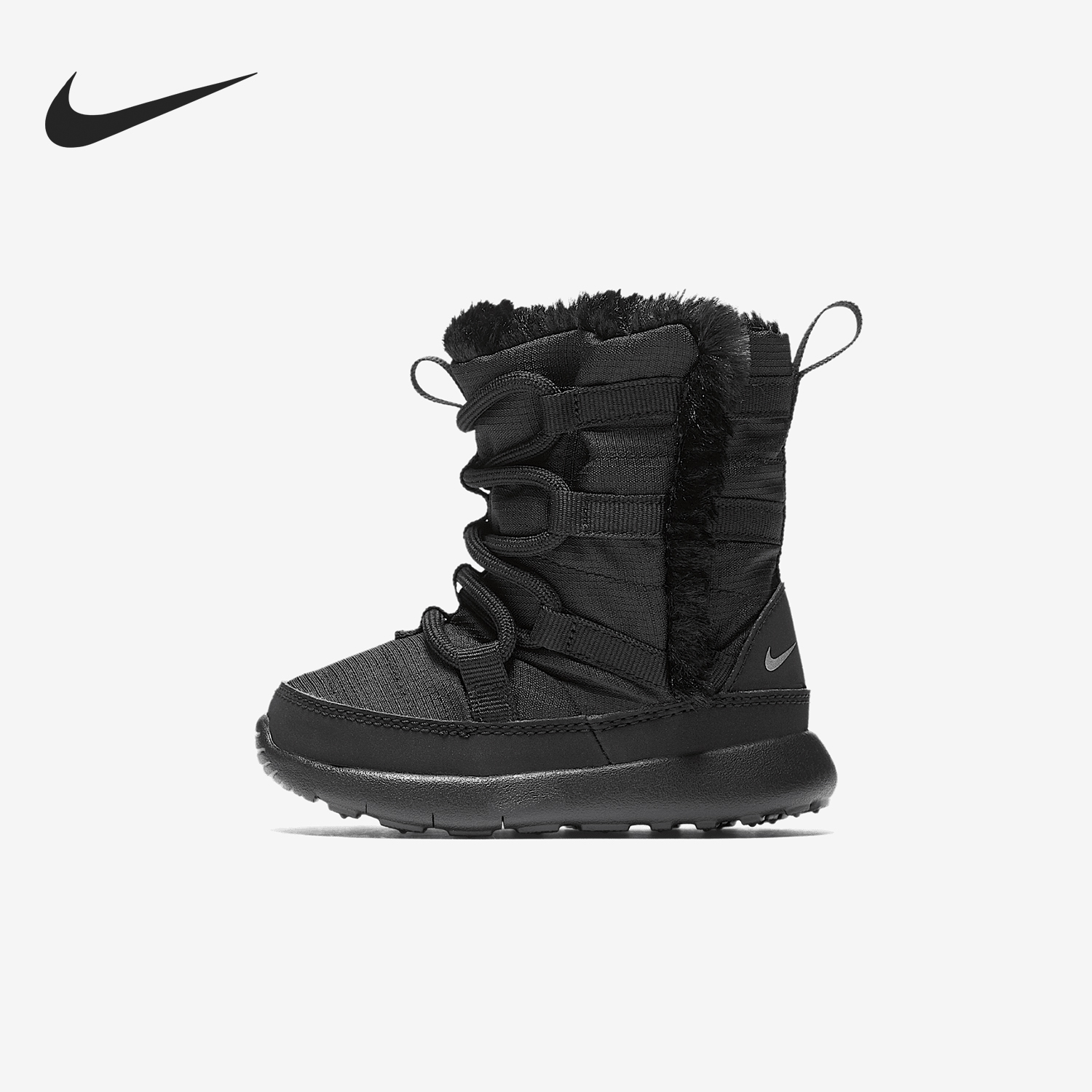 Nike/耐克正品Roshe One Hi婴童绑带保暖雪地靴807760-001