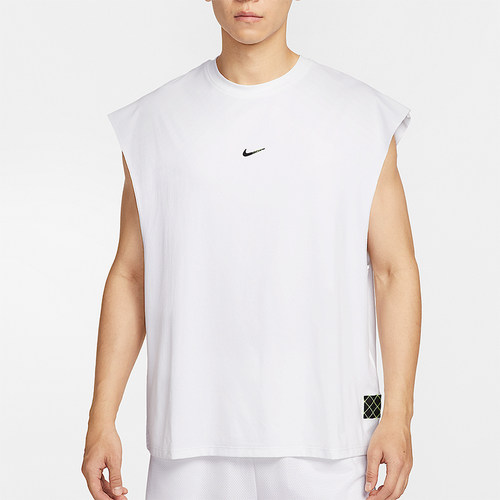 Nike/耐克Dri-FIT男运动无袖背心T恤宽松篮球透气上衣HV1889-100