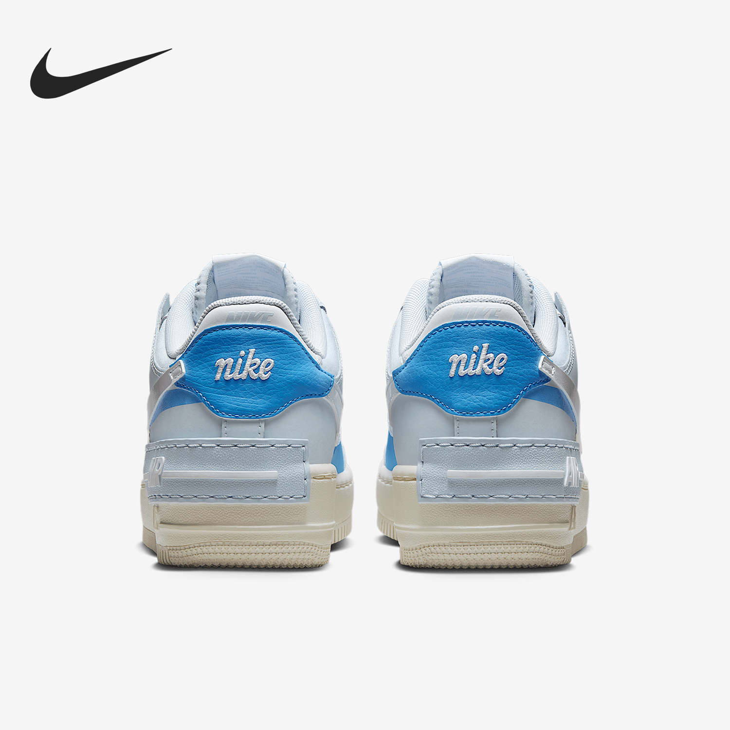 Nike/耐克正品Air Force1女士空一号厚底板鞋DZ1847-400