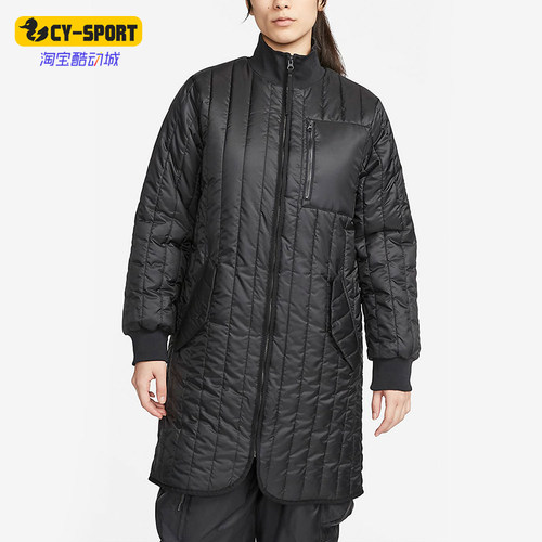 Nike/耐克正品新款女黑色运动休闲日常通勤棉服DQ7746-010