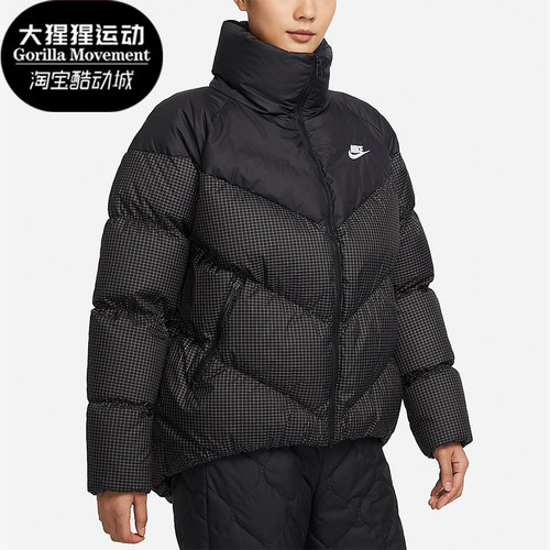 耐克正品女子防风保暖羽绒服