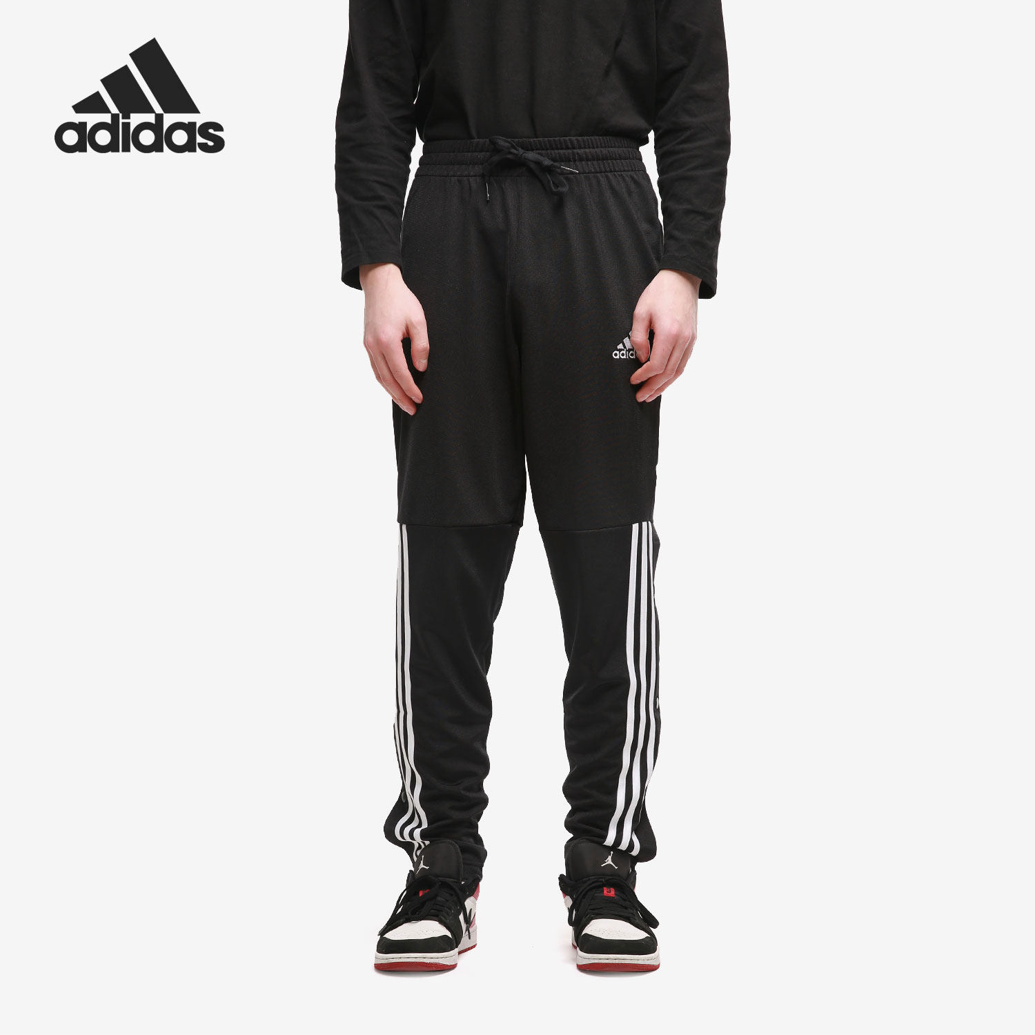 Adidas/阿迪达斯正品男子当季运动裤跑步黑色休闲裤长裤潮 GK8991,运动服/休闲服装,运动长裤,淘宝优惠券,粉丝福利购,淘宝优惠卷