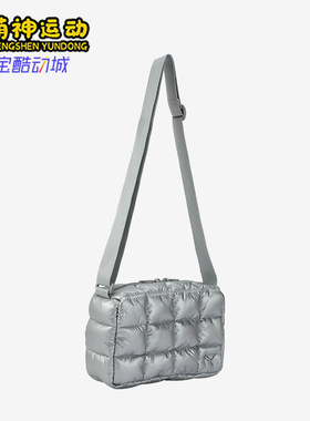 彪马女士通勤旅游方格单肩背包