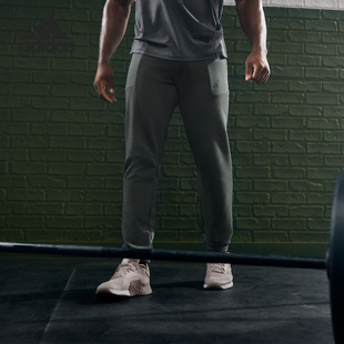 男士 Adidas 阿迪达斯正品 新款 IT4311 针织透气运动束脚长裤