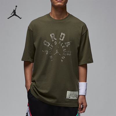 Nike/耐克正品JORDAN男士柔软套头宽松经典休闲短袖HV1257-222