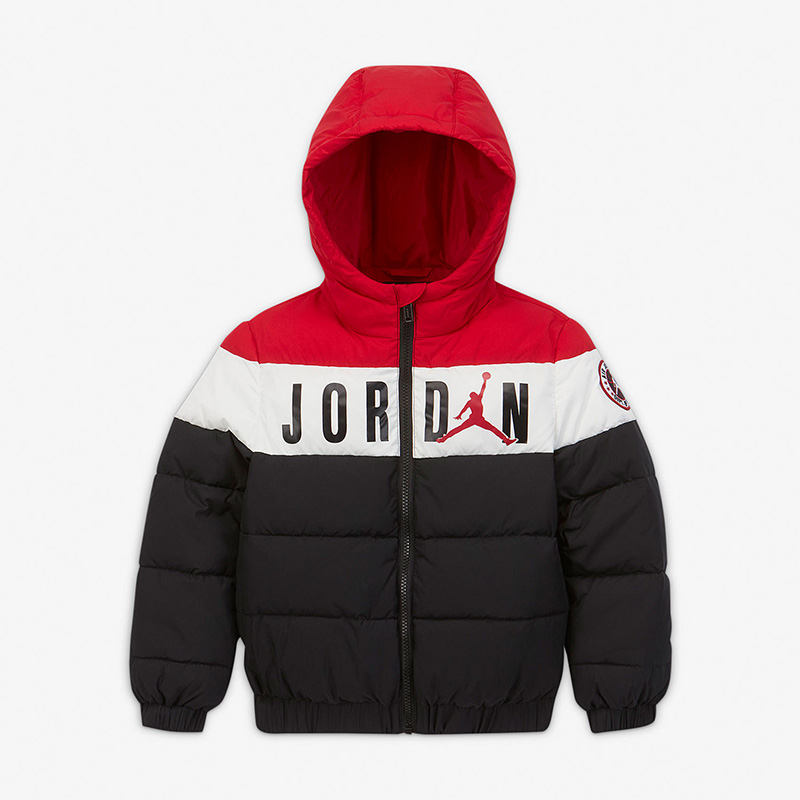 耐克儿童撞色运动棉服