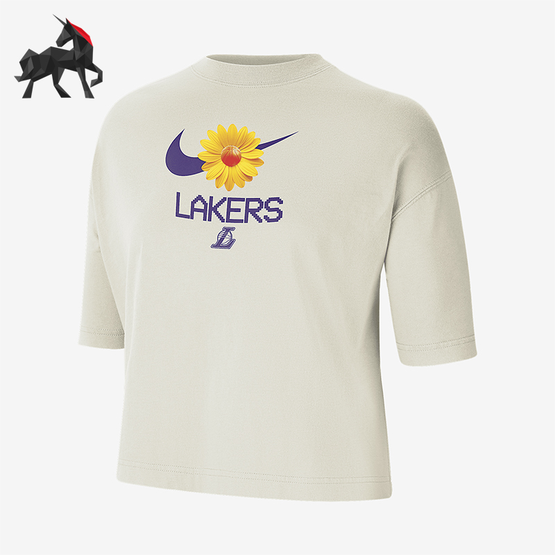 Nike/耐克正品2025夏季女士图案针织休闲经典户外短袖HQ1409-901