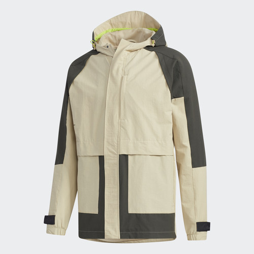 阿迪达斯男子连帽运动夹克外套