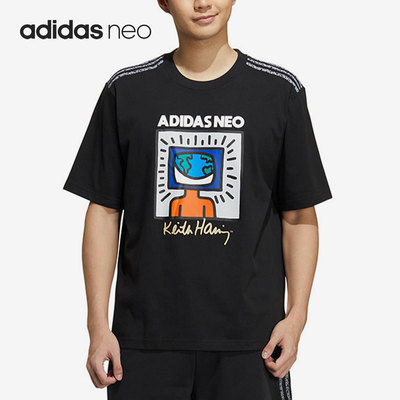 阿迪达斯正品男子运动短袖