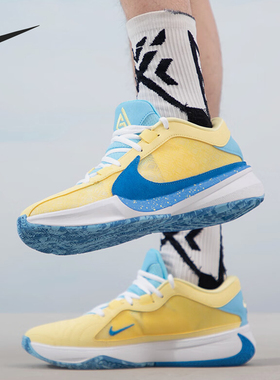 Nike/耐克正品ZOOM FREAK 5 EP男士缓震耐磨篮球鞋DX4996-700