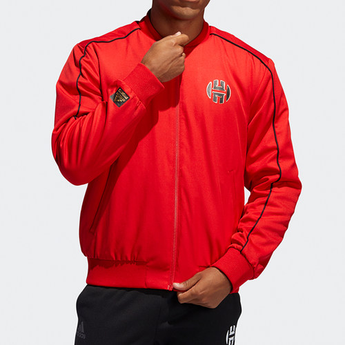 阿迪达斯男子拉链夹克外套