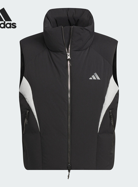 Adidas/阿迪达斯正品新款男士保暖运动宽松羽绒马甲JI8752