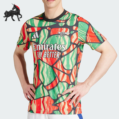 阿迪达斯男士时尚印花短袖T恤