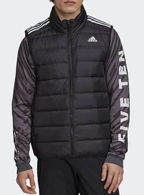 Adidas/阿迪达斯官方正品新款保暖立领男子时尚羽绒马甲GH4583