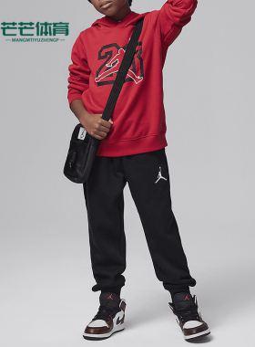 Nike/耐克正品JORDAN新款婴童红黑色柔软经典卫衣套装FZ174-010