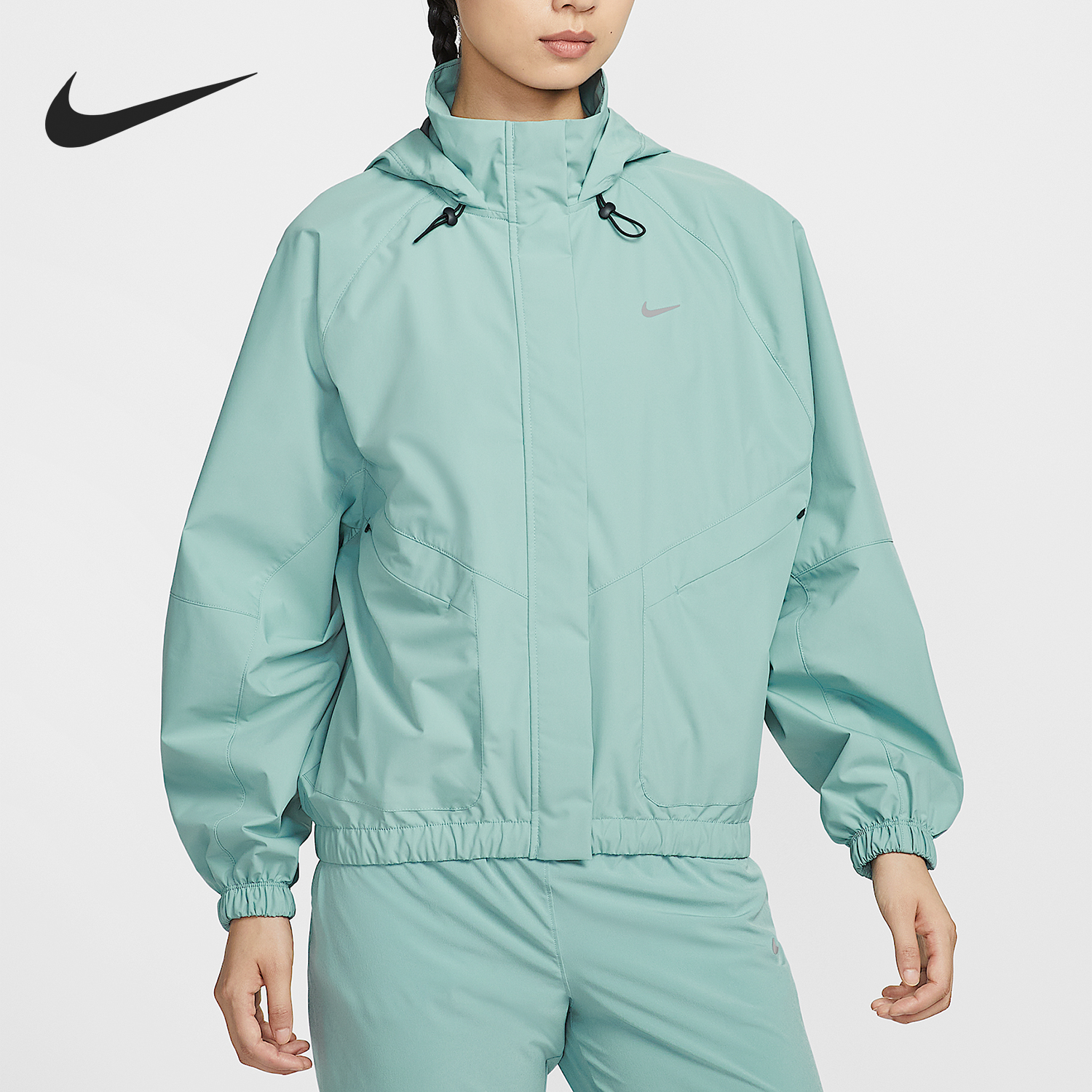 Nike/耐克正品Storm-FIT女士跑步徒步宽松运动外套FB7493-017