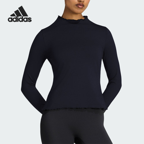 Adidas/阿迪达斯正品新款女士舒适套头保暖瑜伽长袖T恤KG0435