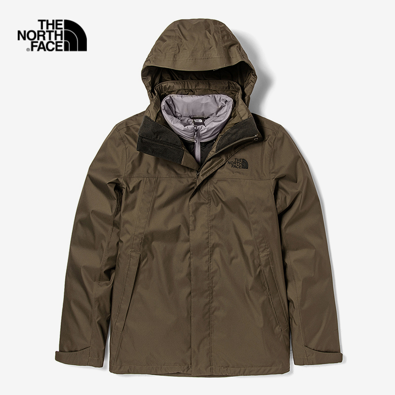 TheNorthFace/北面正品秋冬男户外保暖透气冲锋衣三合一4U7L|4N9U