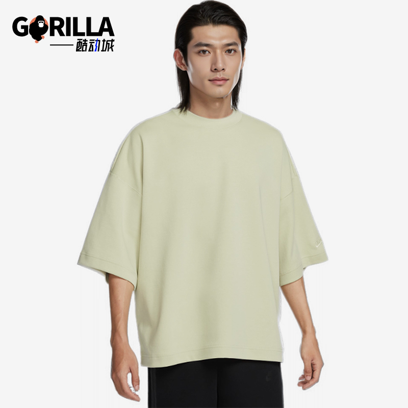 耐克男士针织宽松圆领短袖T恤