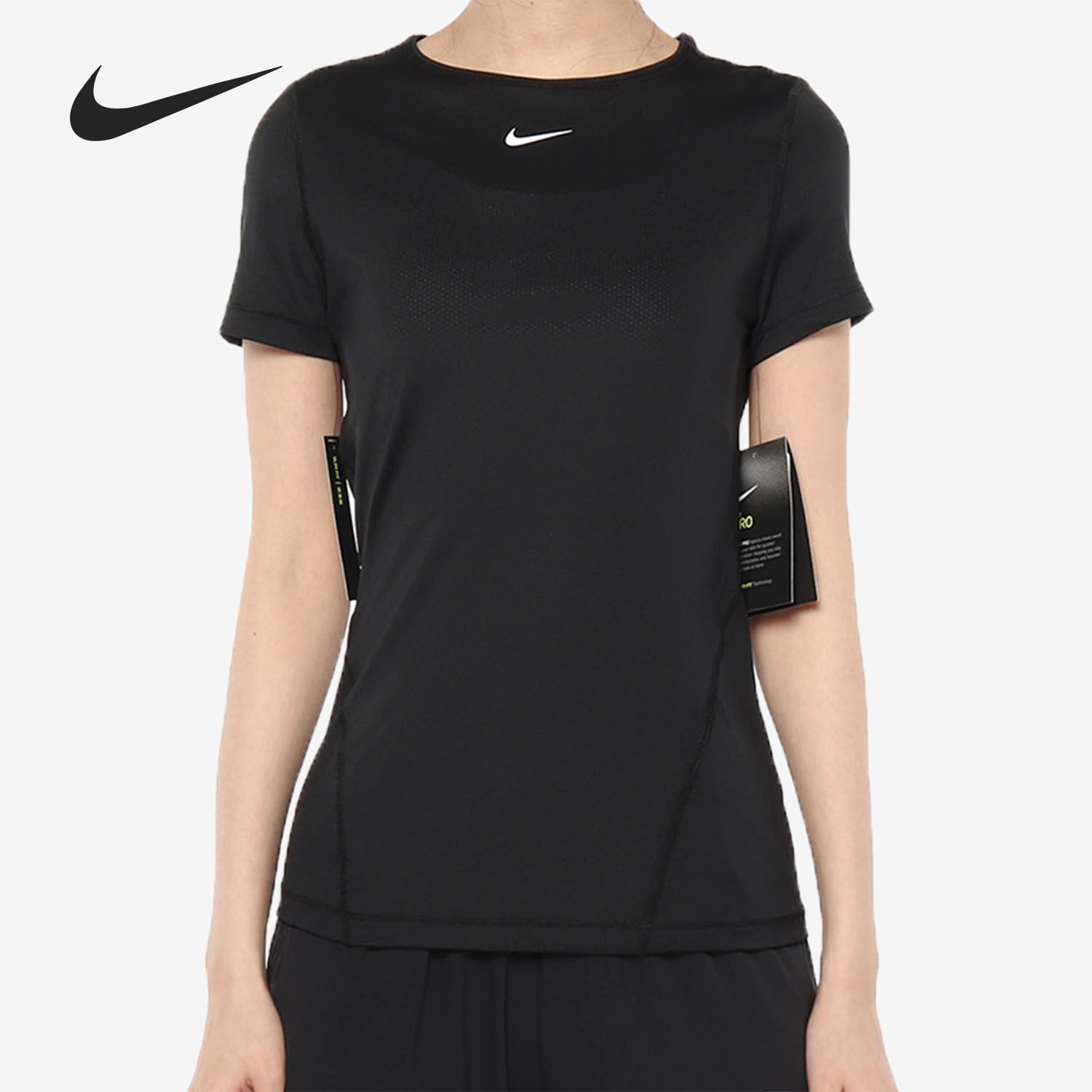 Nike/耐克官方正品女子夏季透气圆领针织休闲运动短袖T恤 AO9952