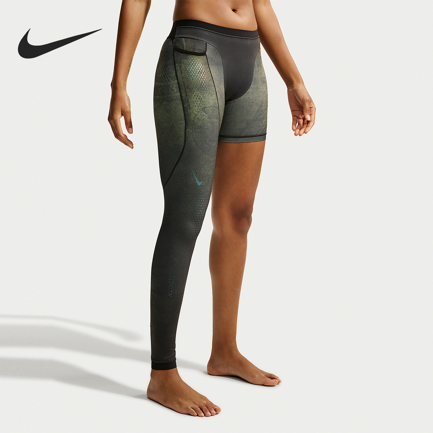 Nike/耐克正品男士运动休闲修身徽标Logo打底裤II0711-010