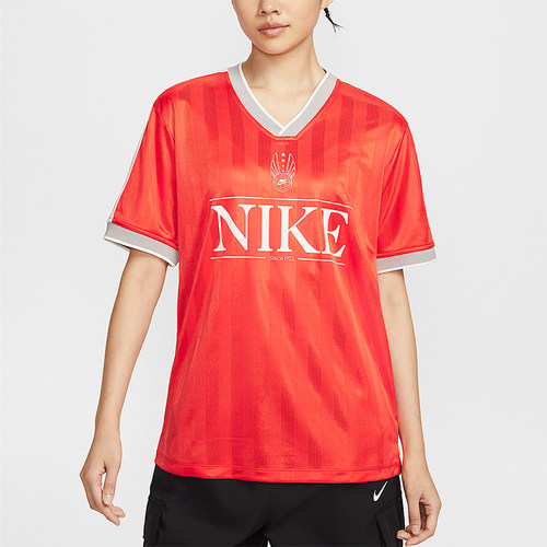 Nike/耐克正品Sportswear女士透气落肩设计罗纹短袖T恤IH8505-633