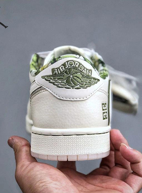 Nike/耐克官方正品JORDANAirJordan1Low新款白绿色板鞋DZ3140-102