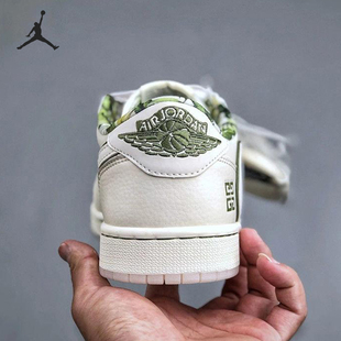 Nike/耐克官方正品JORDANAirJordan1Low新款白绿色板鞋DZ3140-102