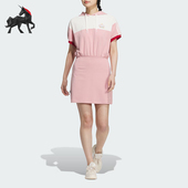Adidas 三叶草女士透气连帽休闲连衣裙JP1437 阿迪达斯正品