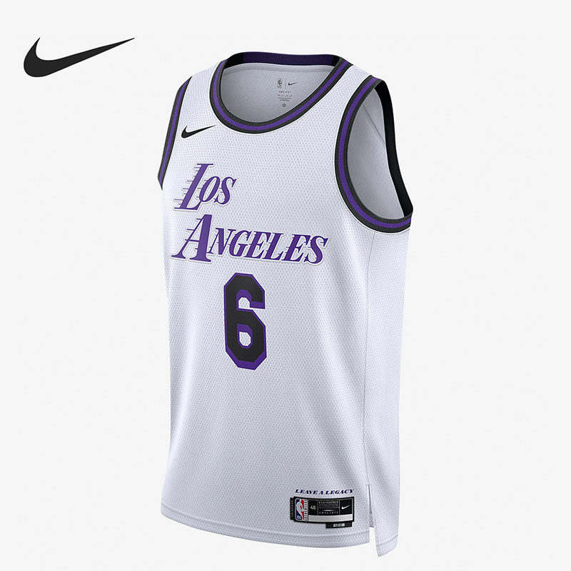 Nike/耐克正品詹姆斯湖人队男子篮球运动无袖球衣DO9597-101