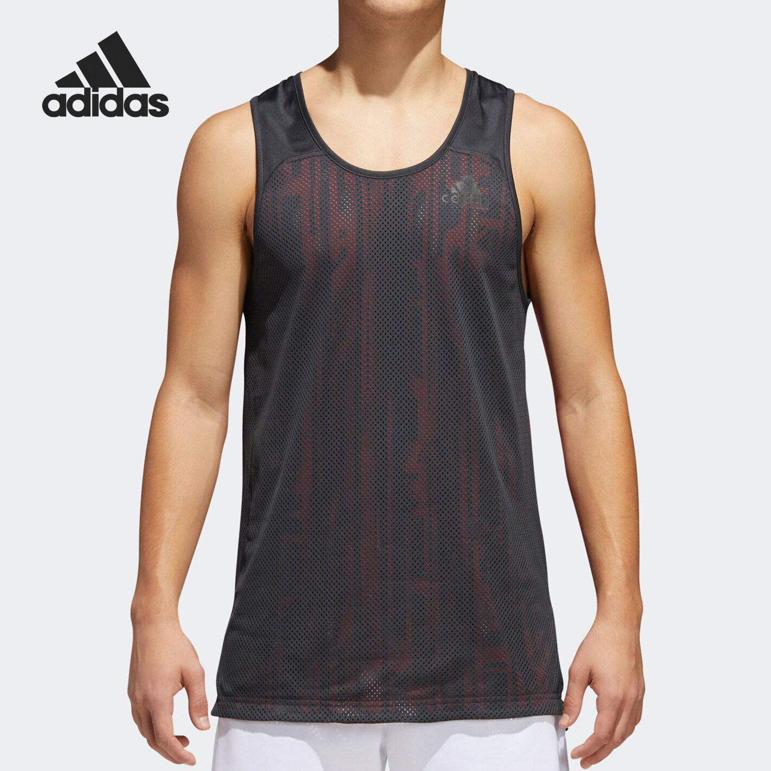Adidas/阿迪达斯官方正品EC REV TANK男士篮球训练背心T恤CV6648