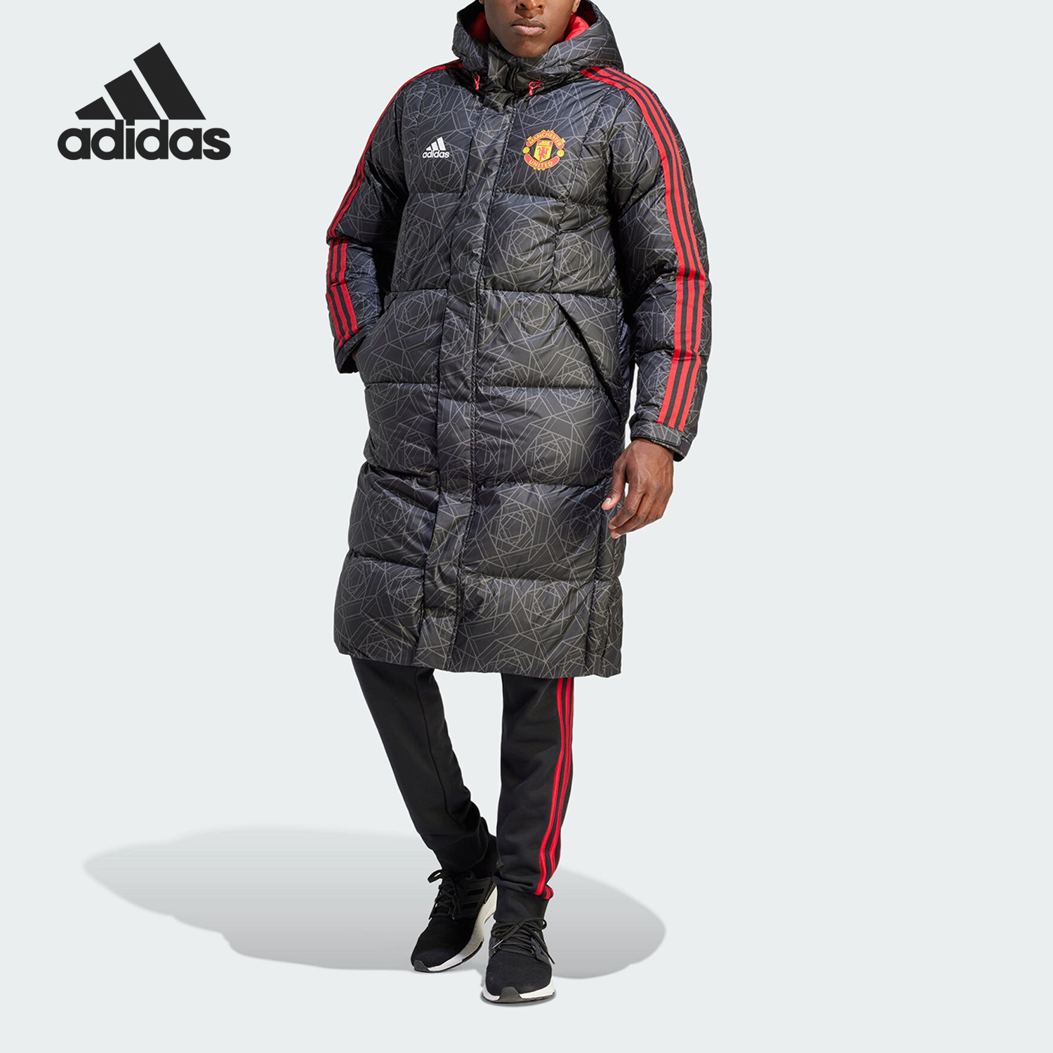 Adidas/阿迪达斯正品曼联足球男女休闲文化运动羽绒服IA8535