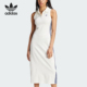 DRESS女士翻领连衣裙IT9860 三叶草RIB Adidas 阿迪达斯正品